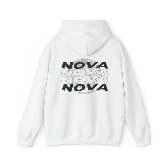 White Orbital Nova Hoodie